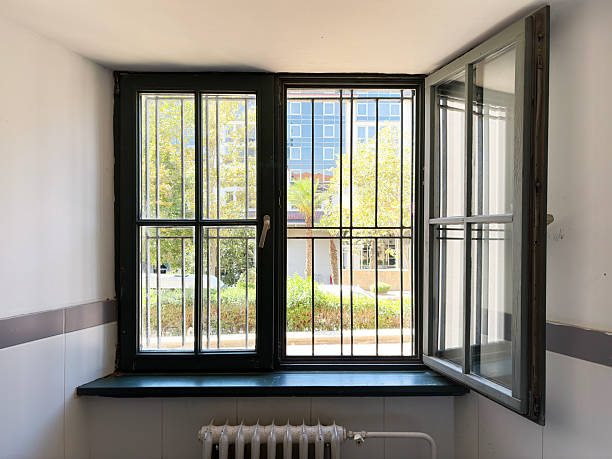 Casement window with energy-efficient glass in Frisco, TX.