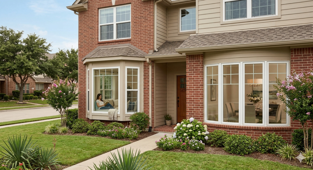 Bay window replacement in Frisco TX home