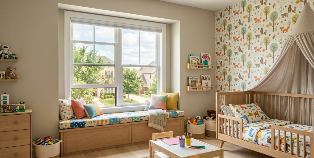 double hung windows in Frisco TX home