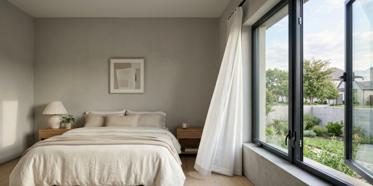 Ventilated casement windows in Frisco TX house